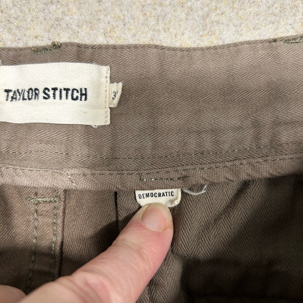 Taylor Stitch The Democratic Foundation Pant Men Size 32x27 Huckberry Brown - Picture 4 of 10